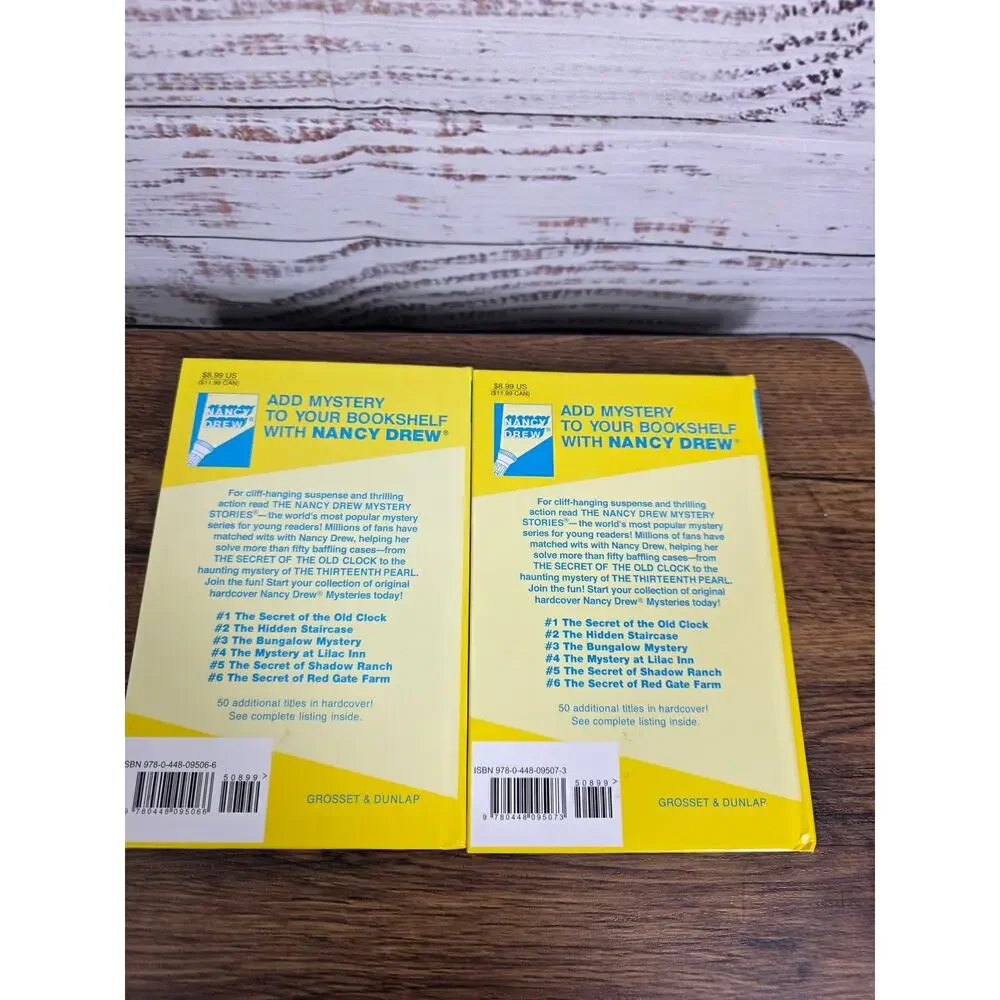 Nancy Drew Digest Paperback Lot #6 #7 Secret of Red Gate Farm Clue in the Diary